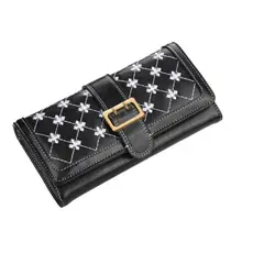 BAELLERRY - Billetera Larga Mujer Cuero Pu Mod Cruz