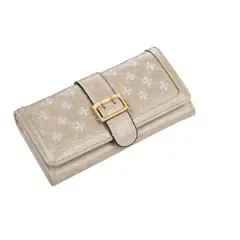 BAELLERRY - Billetera Larga Mujer Cuero Pu Mod Cruz