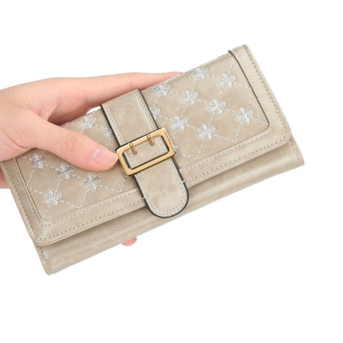 BAELLERRY - Billetera Larga Mujer Cuero Pu Baellerry Mod Cruz