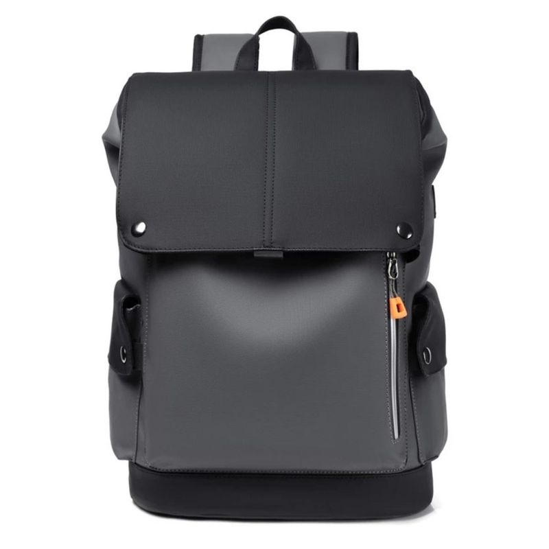 CRUSEC - Mochila Notebook Impermeable 35 Litros Carga Usb Unisex Negro