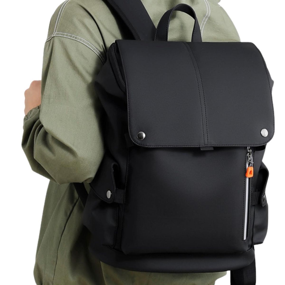 CRUSEC - Mochila Notebook Impermeable 35 Litros Carga Usb Unisex Negro