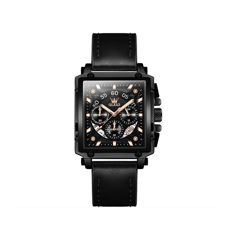 GENERICO - Reloj De Lujo Hombre Olevs Cuarzo Correa De Cuero Mod Box