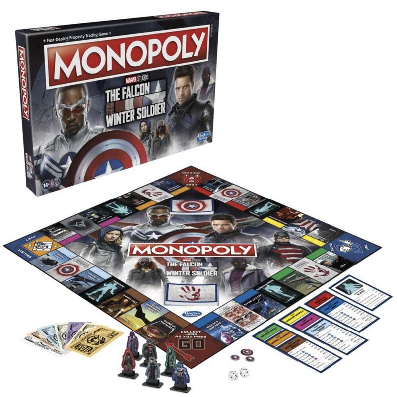 EDGE ENTERTAINMENT - Monopoly Marvel The Falcon And The Winter Soldier - Hasbro