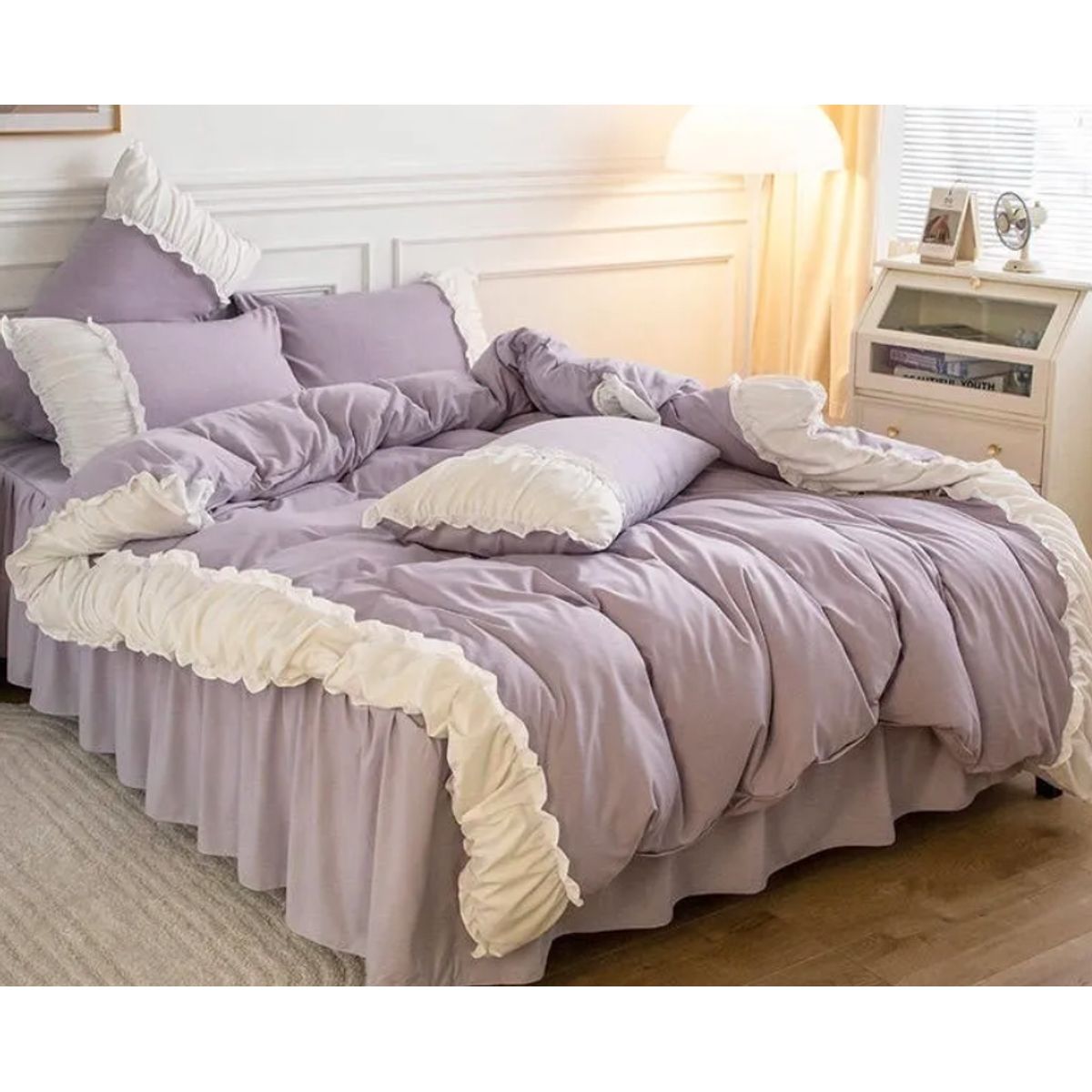 HOMER DESIGN - Set Ropa De Cama Sabanas +funda De Plumon 1.5 Plazas hm6