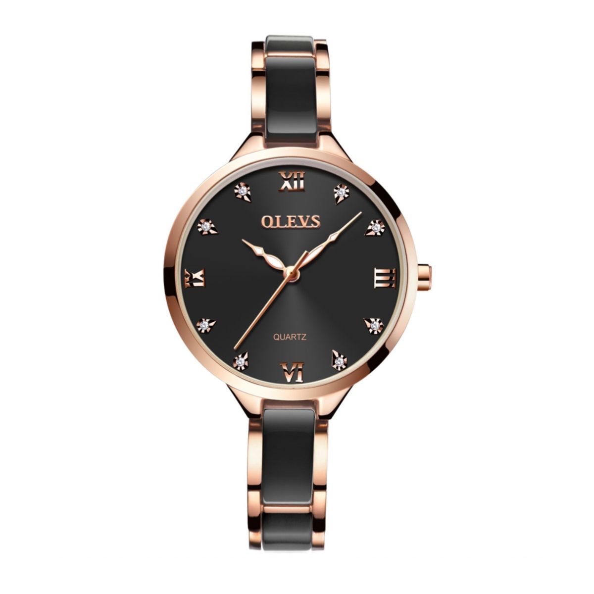 GENERICO - Reloj De Lujo Mujer Olevs Cuarzo Correa De Cerámica Mod Moon