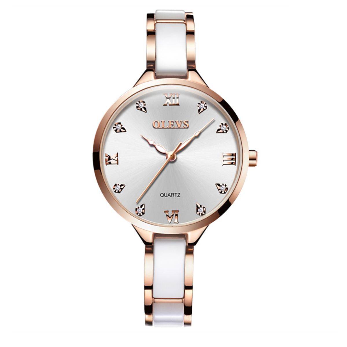 GENERICO - Reloj De Lujo Mujer Olevs Cuarzo Correa De Cerámica Mod Moon