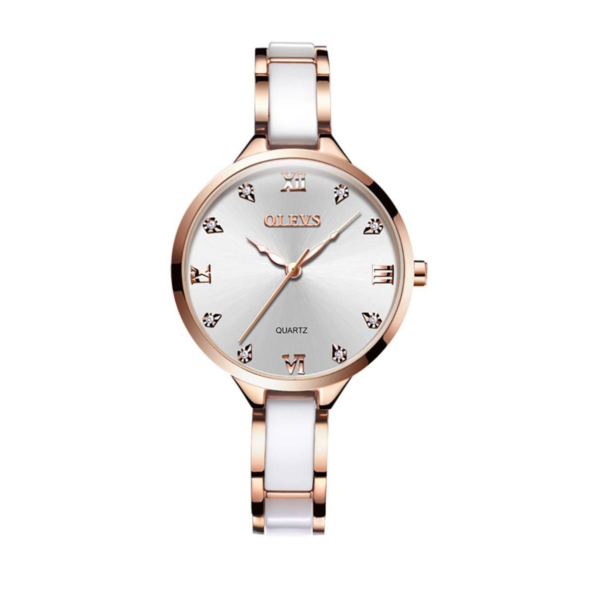 GENERICO - Reloj De Lujo Mujer Olevs Cuarzo Correa De Cerámica Mod Moon