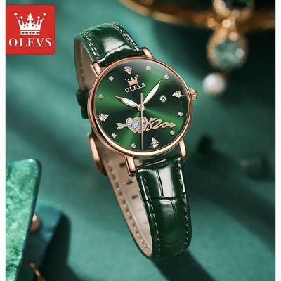 Imagen 2 del producto Reloj De Lujo Mujer Olevs Cuarzo Correa De Cuero Mod Couple