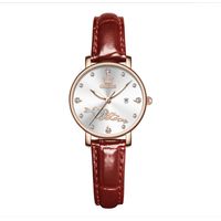 Reloj De Lujo Mujer Olevs Cuarzo Correa De Cuero Mod Couple