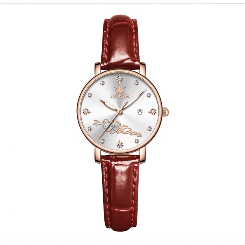 GENERICO - Reloj De Lujo Mujer Olevs Cuarzo Correa De Cuero Mod Couple