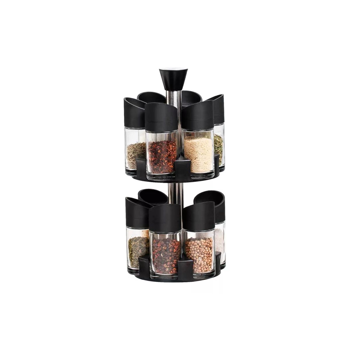 GENERICO - SET ESPECIEROS CONDIMENTOS 12PCS Negro