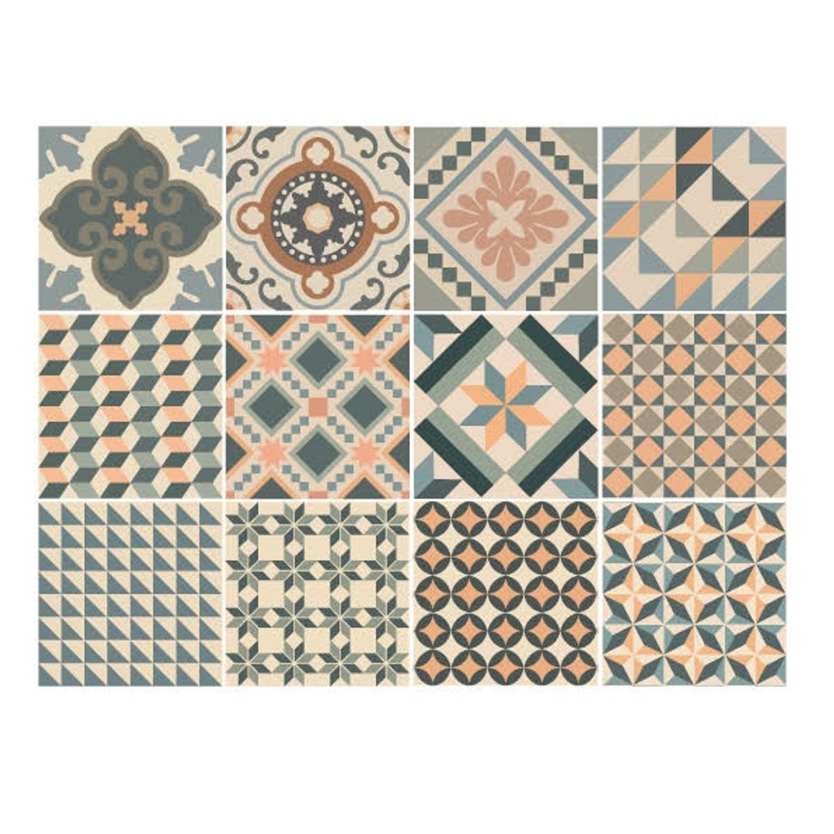 DEKOFIX - Azulejos autoadhesivos decorativos Barroco