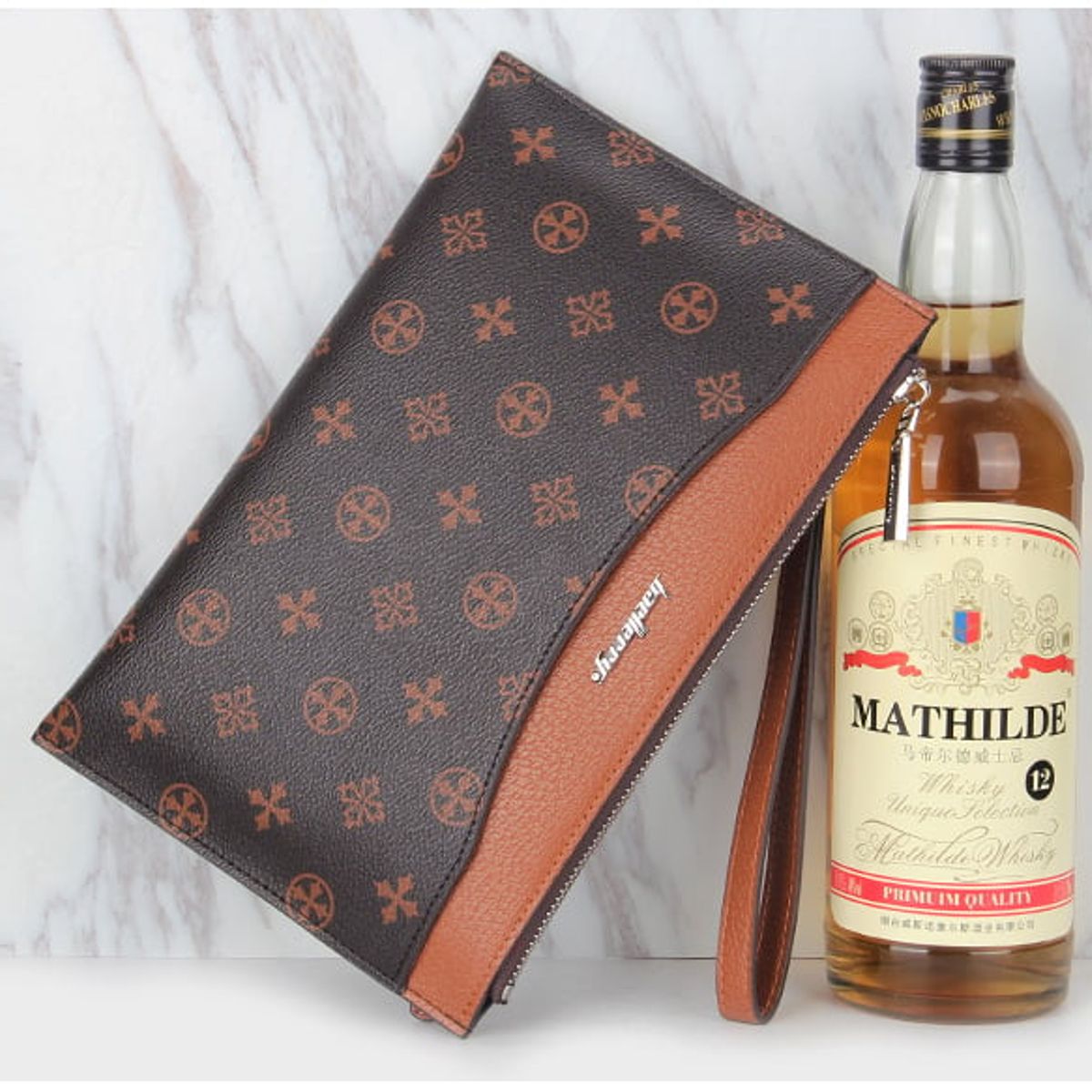 BAELLERRY - Billetera Bolso Elegante Cuero Pu Baellerry Mod King