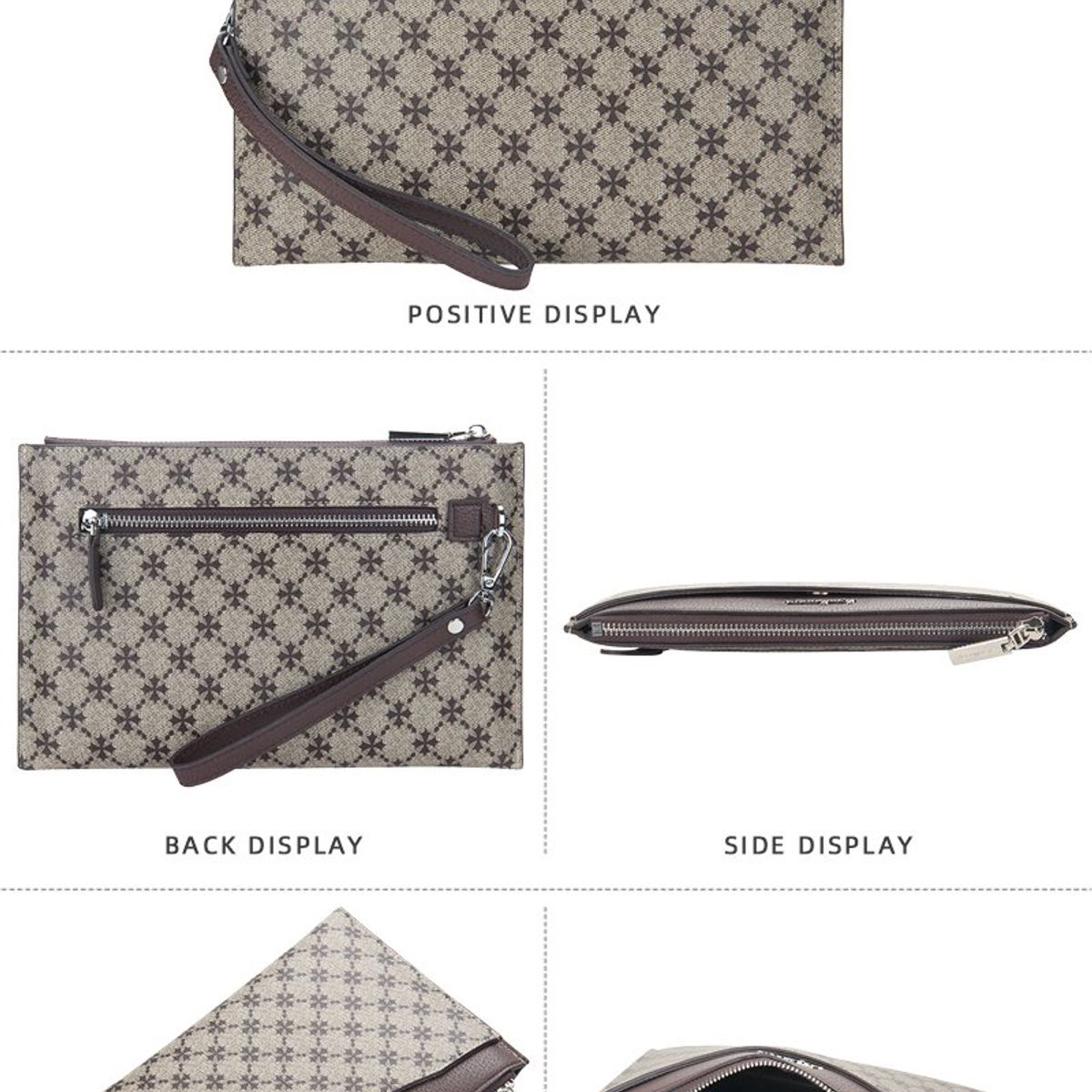 BAELLERRY - Billetera Bolso Elegante Cuero Pu Baellerry Mod King