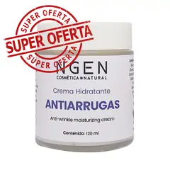 COSMETICA NATURAL NGEN - Crema Antiarrugas con Ácido Hialurónico 120 ml