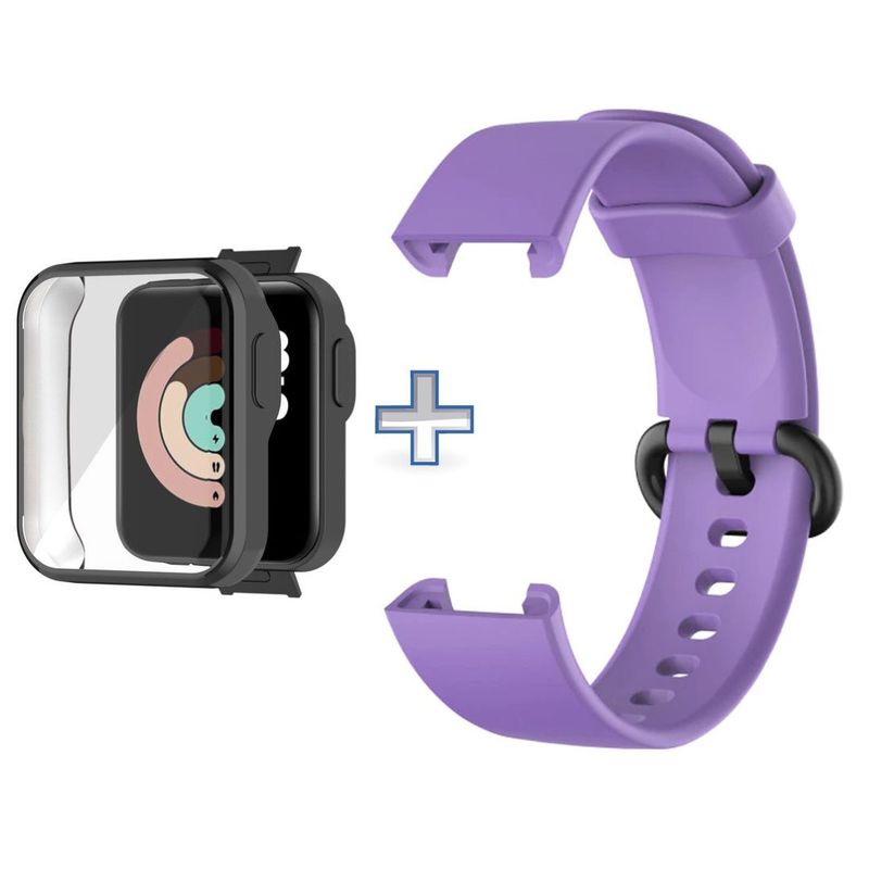 GENERICO - Correa con carcasa compatible con Reloj Smart Mi Watch Lite