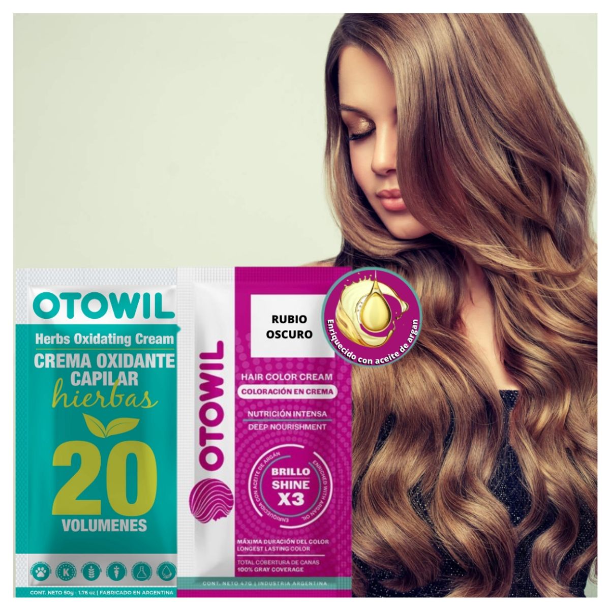 OTOWIL - TINTURA DE CABELLO PERMANENTE CON ACEITE DE ARGAN
