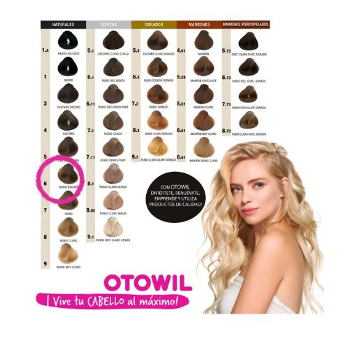 OTOWIL - TINTURA DE CABELLO PERMANENTE CON ACEITE DE ARGAN