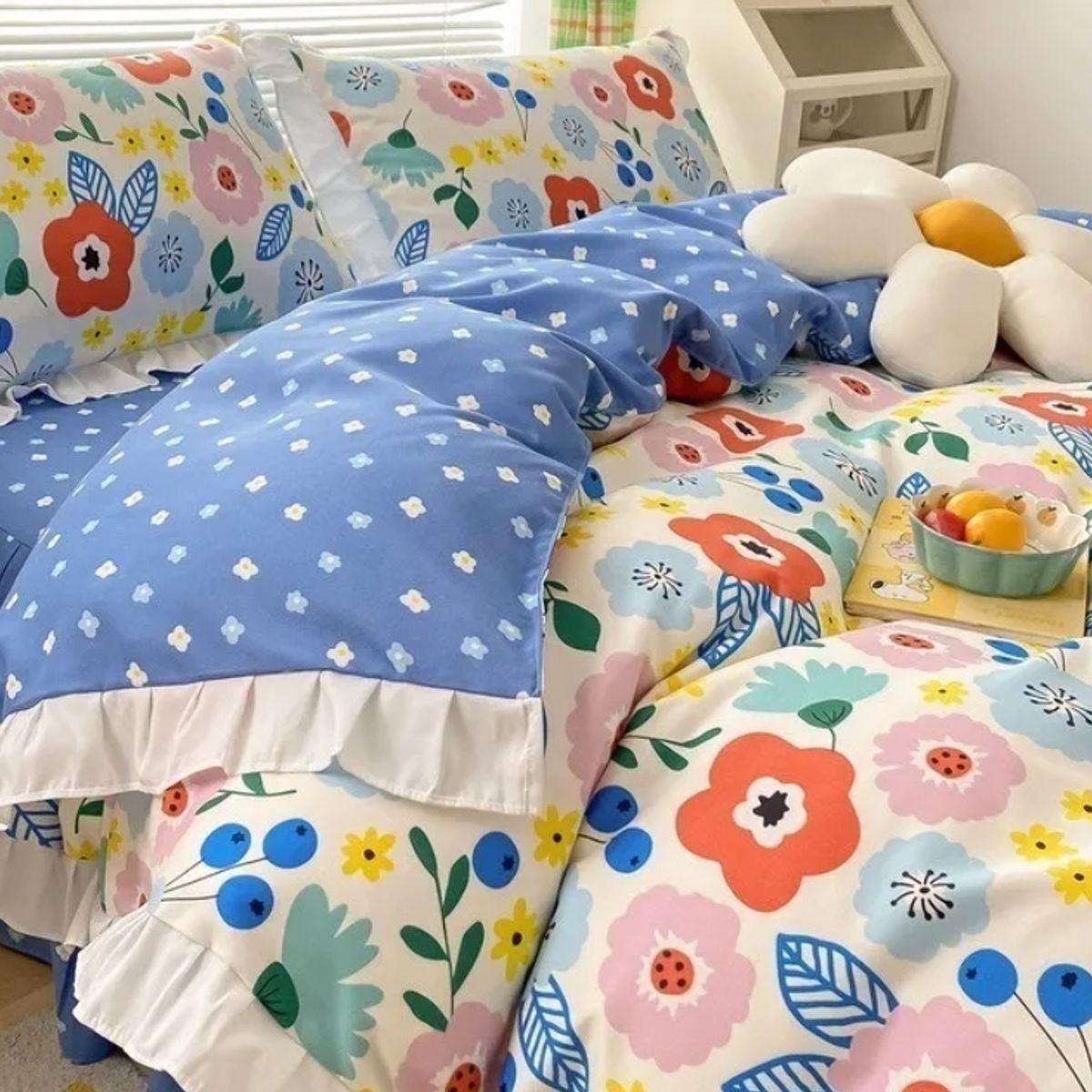 HOMER DESIGN - Set Ropa De Cama Sabanas +funda De Plumon 1.5 Plazas hm14