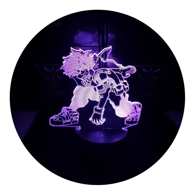 3DILUTION - Lámpara De Mesa Deku Boku No Hero Base Negra