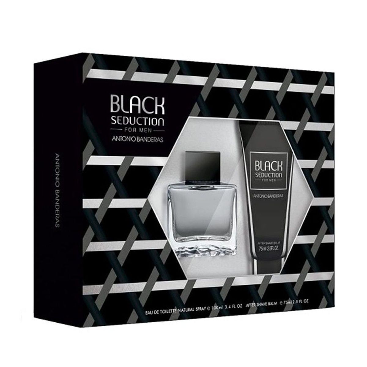 ANTONIO BANDERAS - BLACK SEDUCTION ESTUCHE EDT 100MLAFSHAVE BALM 75ML