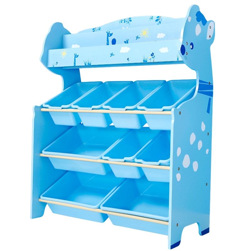 ONSHINE - ORGANIZADOR DE JUGUETES CELESTE 9 CAJAS CON REVISTERO ONSHINE
