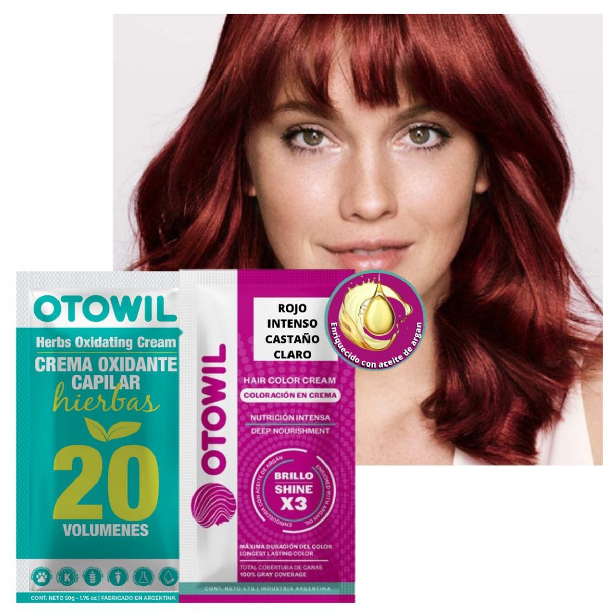 OTOWIL - TINTURA DE CABELLO PERMANENTE CON ACEITE DE ARGAN