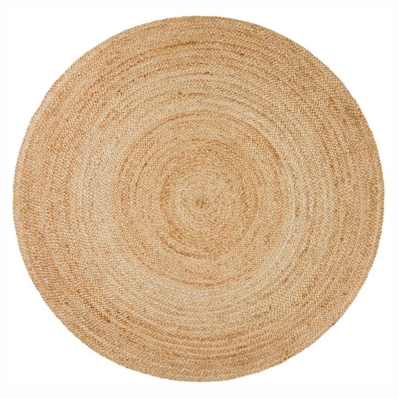 DECOGREEN - ALFOMBRA YUTE REDONDA 122CM BOMBAI