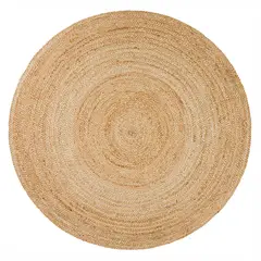 DECOGREEN - ALFOMBRA YUTE REDONDA 122CM BOMBAI