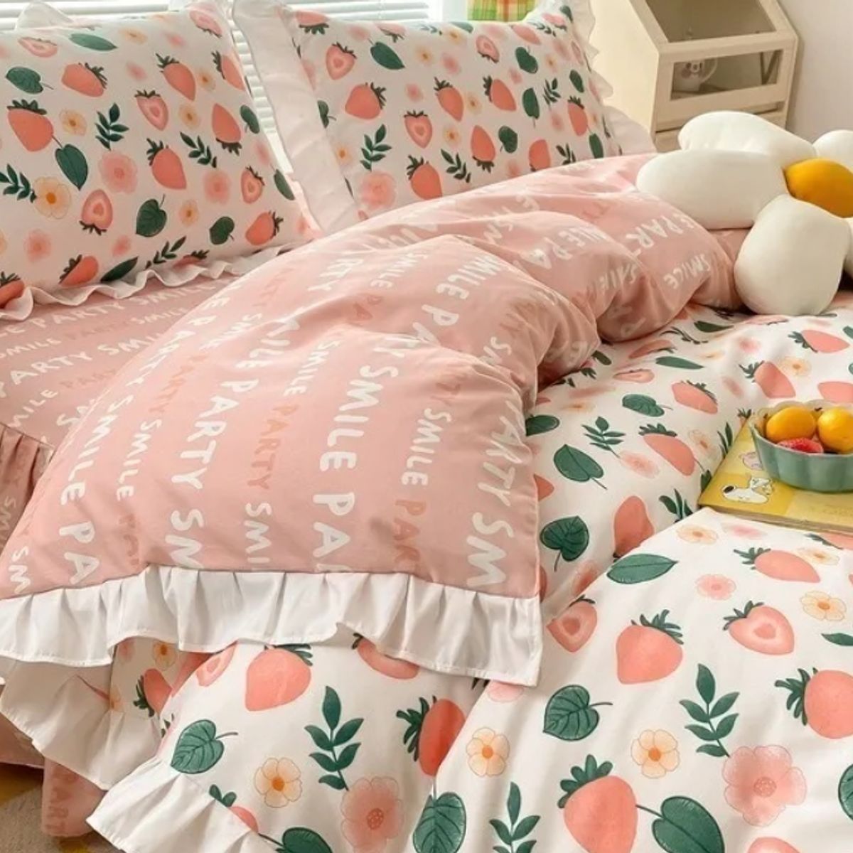 HOMER DESIGN - Set Ropa De Cama Sabanas +funda De Plumon 1.5 Plazas hm15