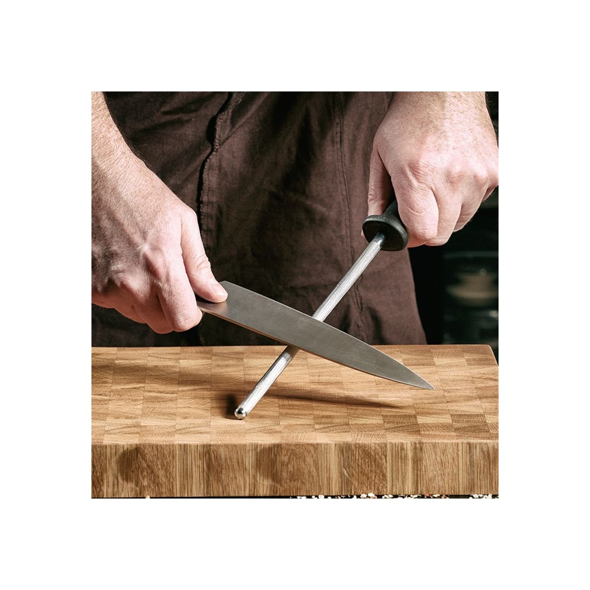 DI SOLLE - ASTIL / AFILADOR DE CUCHILLO NEGRO 30CM DI SOLLE