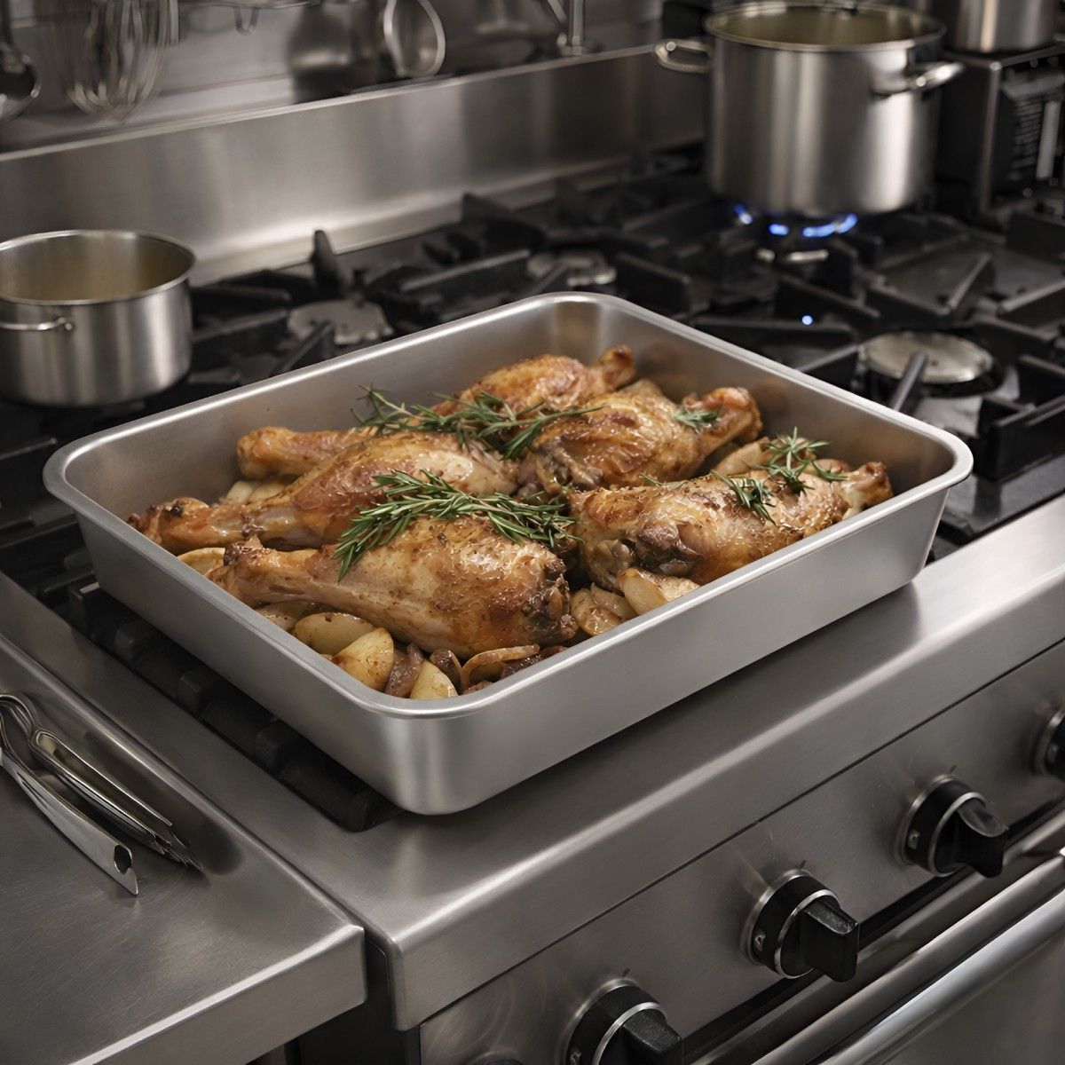 COOK IN - AZAFATE ACERO INOX MED. 32 x 26 x 5.3 CM IMAHE