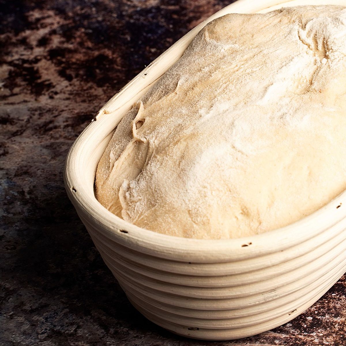 COOK IN - Cesta Fermentadora/Bannetton De Pan Ovalada Rattan 21 X 15 X 8 Cm