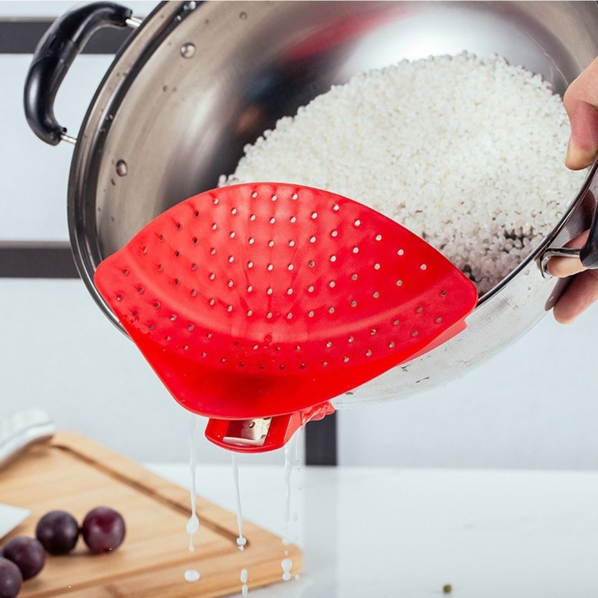 IMAHE - ESCURRIDOR COLADOR PARA OLLAS COCINA IMAHE