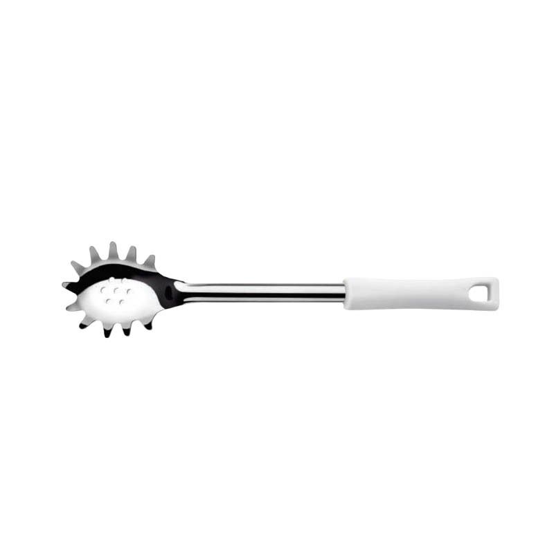 IMAHE - CUCHARA PASTA ACERO INOX 23CM MANGO BLANCO DURAFIO IMAHE