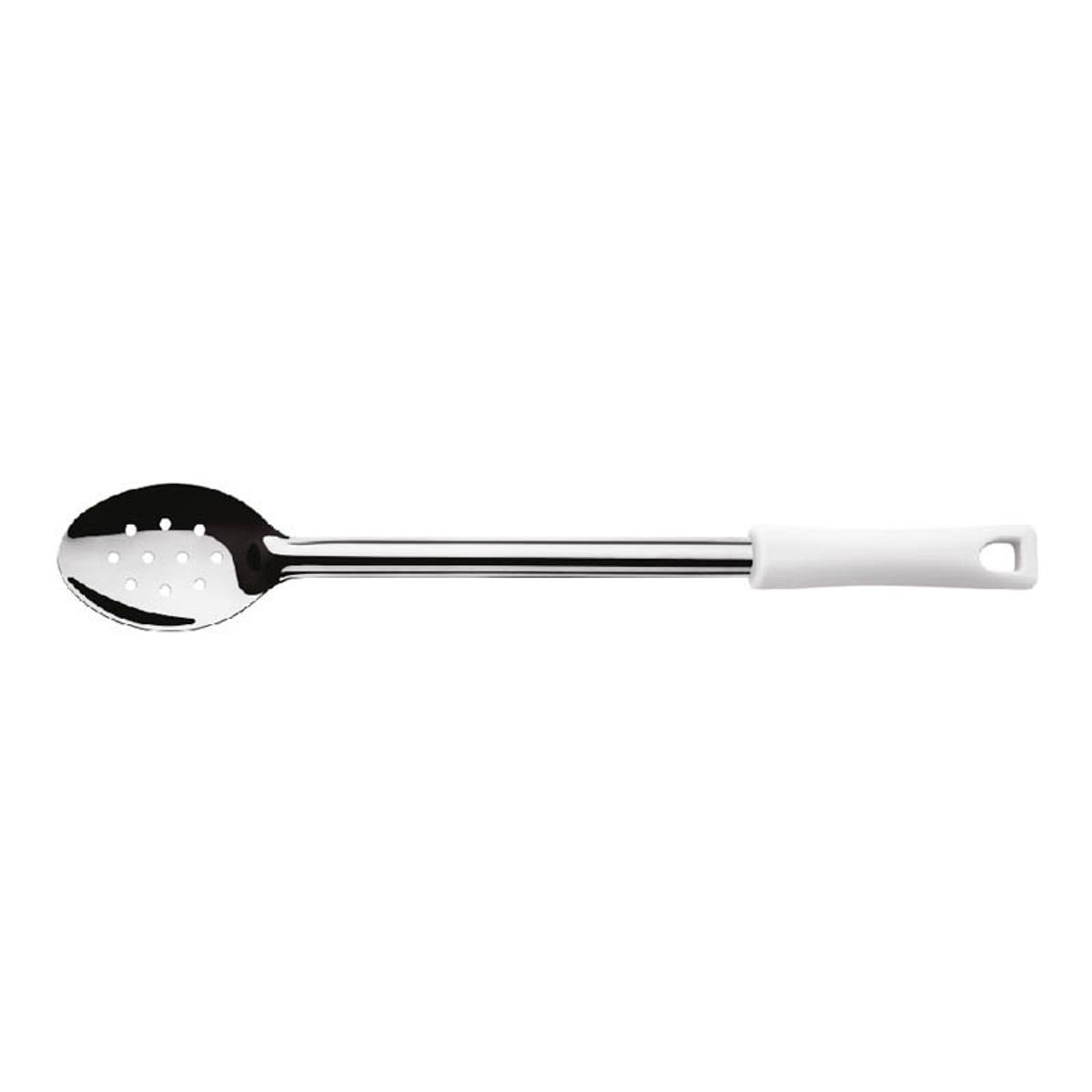 DI SOLLE - CUCHARA PERFORADA ACERO INOX  23 CM MANGO BLANCO DURAFIO
