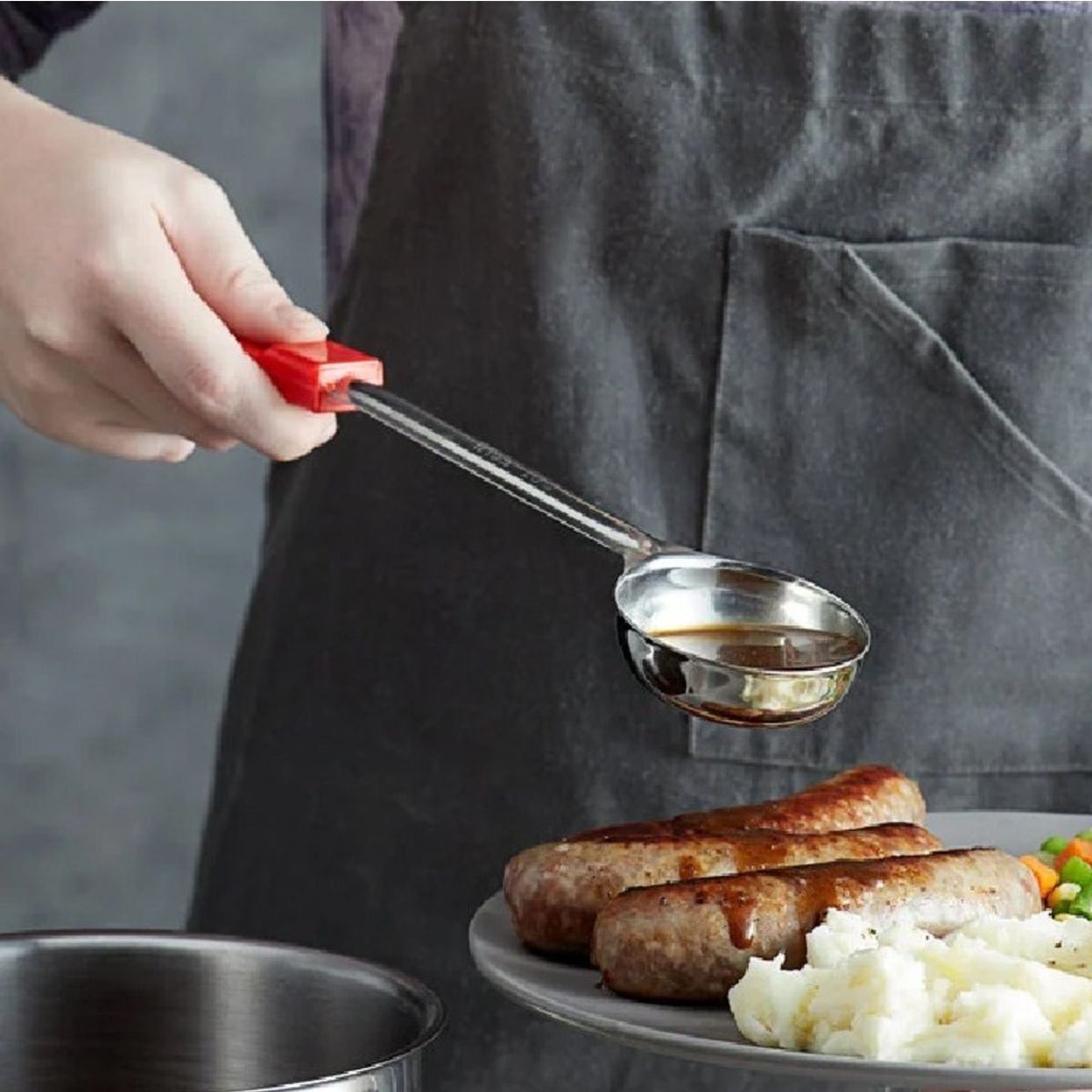 JEWEL - CUCHARA PORCIONADORA SOLIDA ROJO 60 ml JEWEL