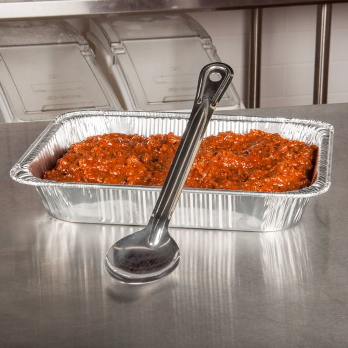 IMAHE - CUCHARA SOLIDA ACERO INOX 46 CM IMAHE