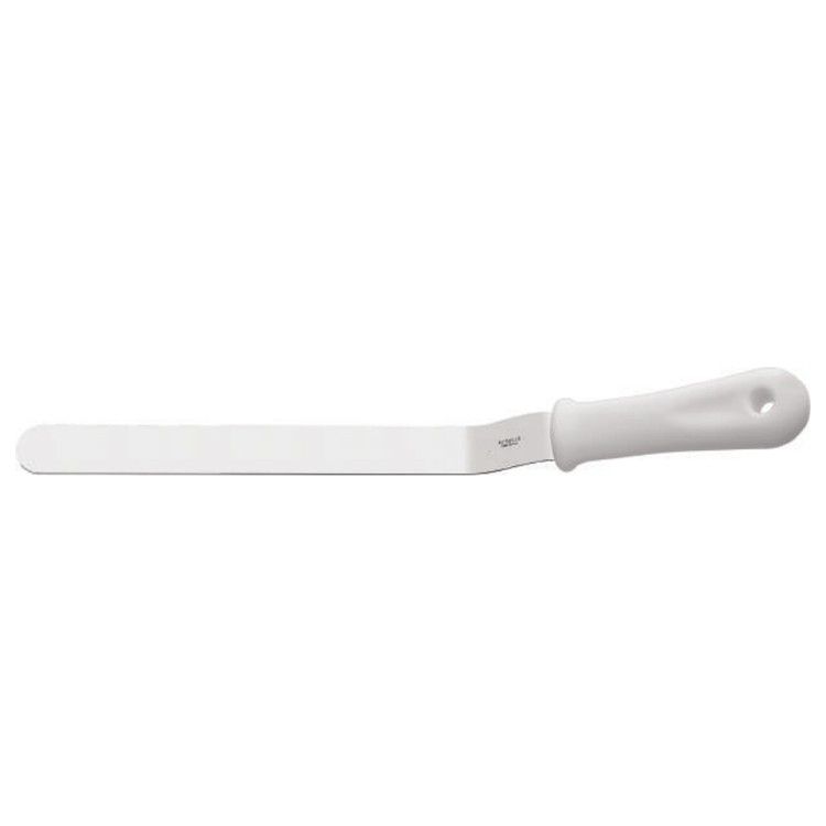 ESPATULA CURVA 30 cm MANGO BLANCO