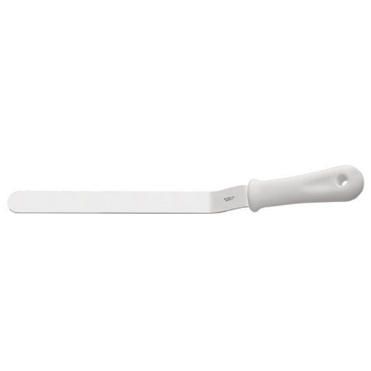 IMAHE - ESPATULA CURVA 30 cm MANGO BLANCO IMAHE