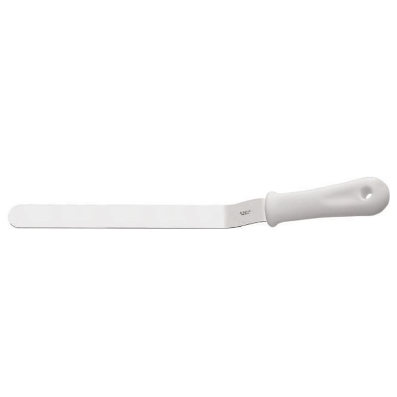 IMAHE - ESPATULA CURVA 30 cm MANGO BLANCO IMAHE