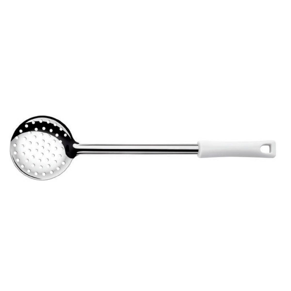 IMAHE - ESPUMADERA ACERO INOX 23 CM MANGO BLANCO IMAHE