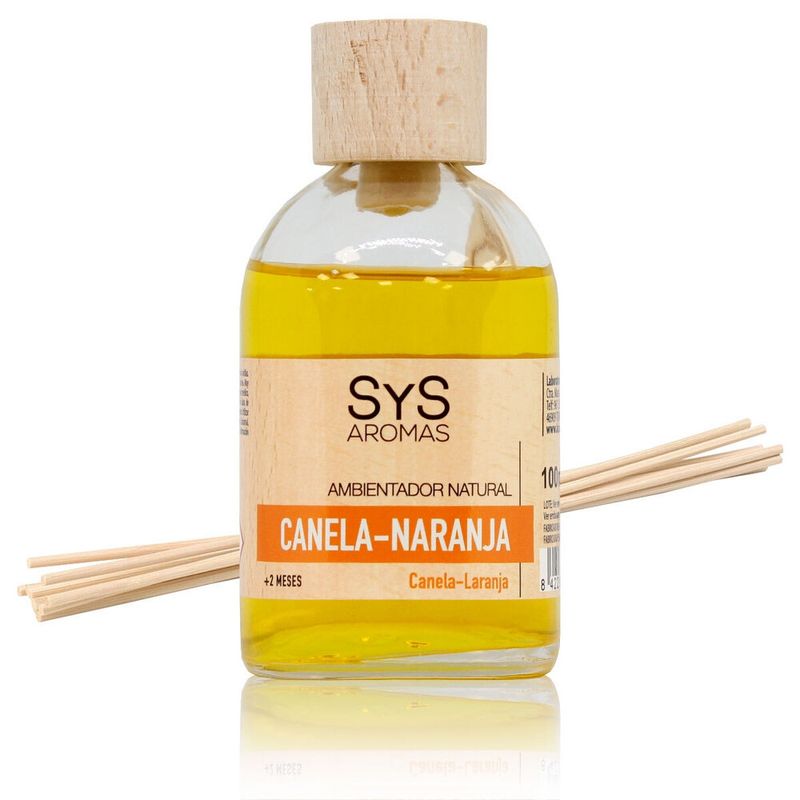 GENERICO - DIFUSOR MIKADO DE VARIILAS CANELA NARANJA 100ML