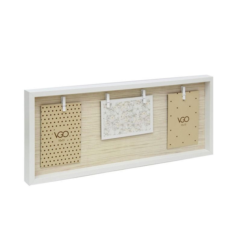 VGO - Marco 20X50 Madera Con Pinzas (4 F.10X15) Wdc4641 Blc Vgo