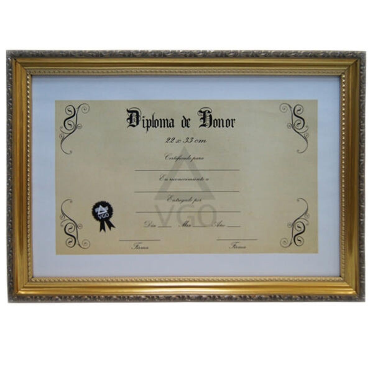 VGO - Marco 22X33 Plastico Dorado Df2233 Unc Vgo