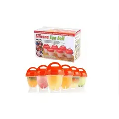 GENERICO - Set 6 Hervidor De Huevos De Silicone Para Cocina Sin Bpa
