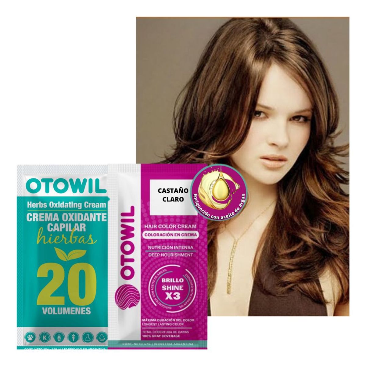 OTOWIL - TINTURA DE CABELLO PERMANENTE CON ACEITE DE ARGAN