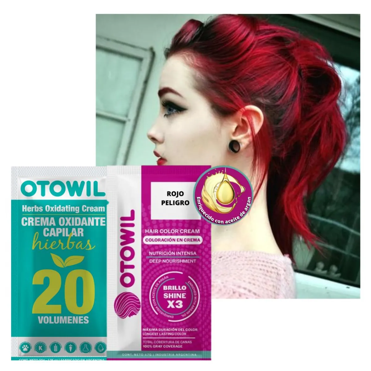 OTOWIL - TINTURA DE CABELLO PERMANENTE CON ACEITE DE ARGAN