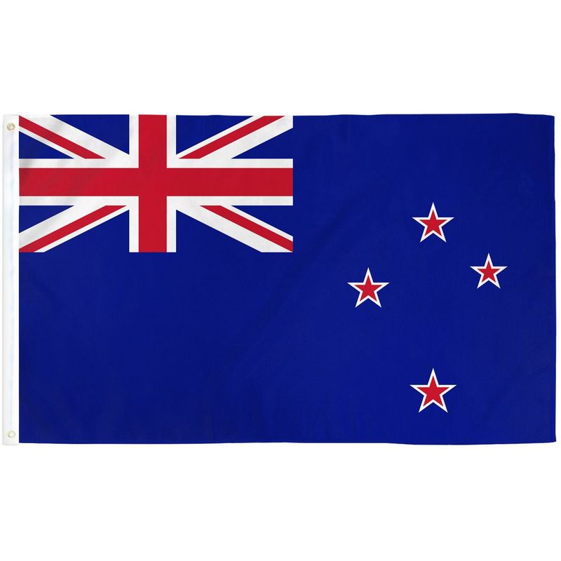 GENERICO - Bandera de Nueva Zelanda de 150cm x 90cm