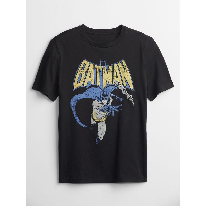 GAP - Polera Niño Grafica DC Manga Corta Negro GAP